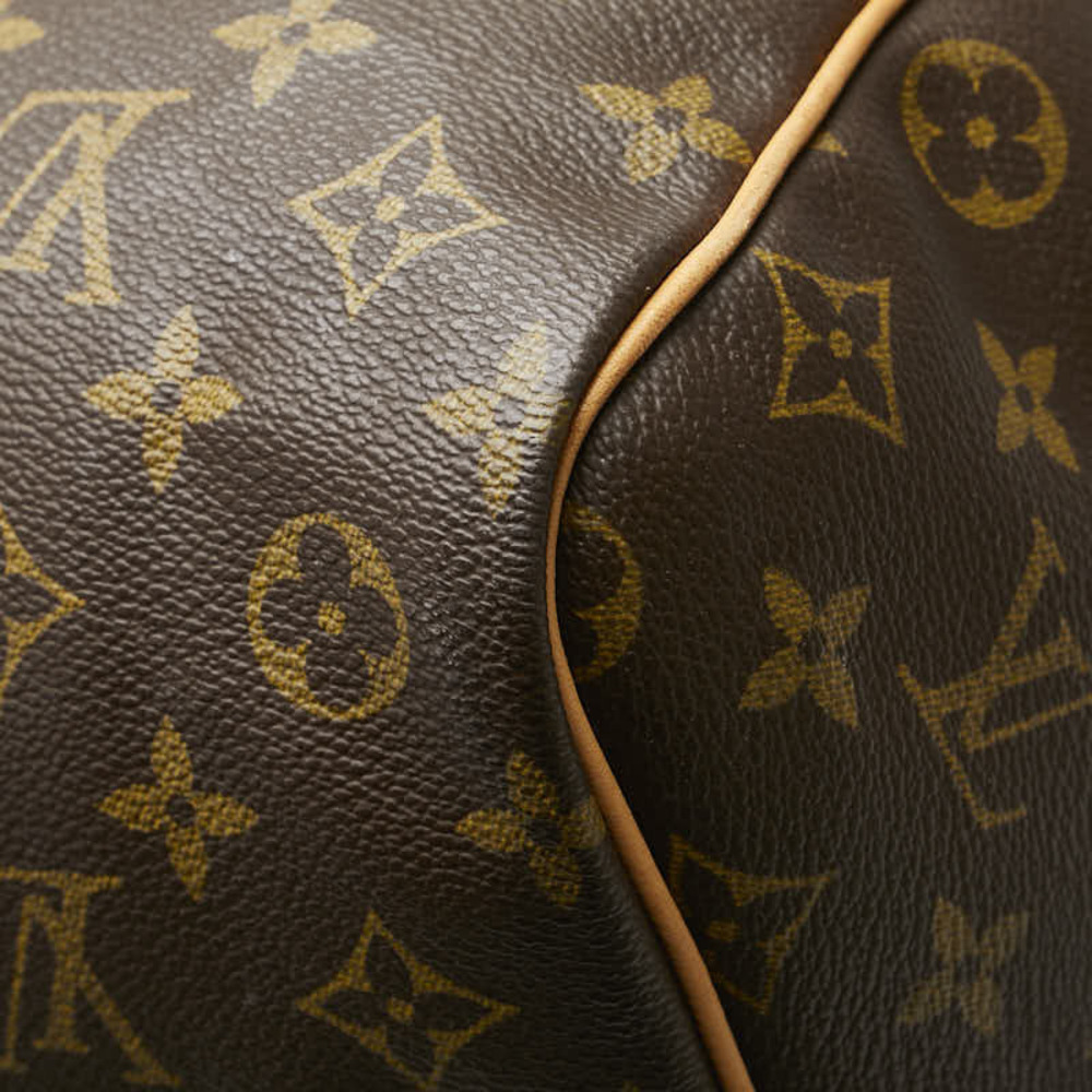 Louis Vuitton Monogram Keepall Bandouliere Boston Shoulder Bag Brown Leather - Picture 4 of 9